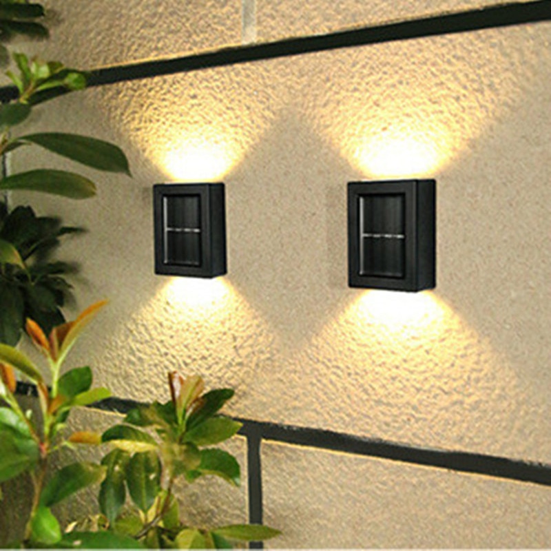 Outdoor Streetlights Solar Lighting Solar LED Solar Wall Light Sensor Lamps Waterproof Exterior Garden Decoration Garland Light